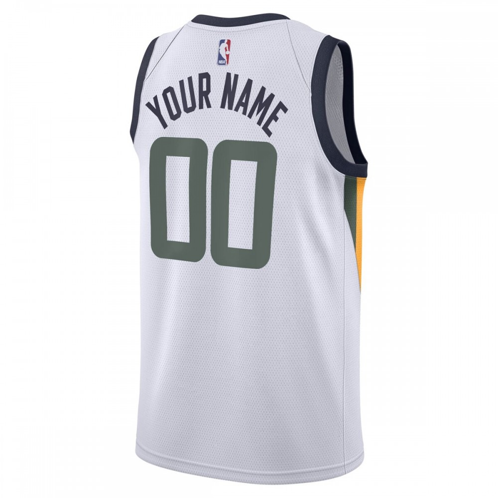 Utah Jazz Swingman Custom Jersey - Association Edition - White-Pro Kit Vault | Brand New 26/27 Sports Jerseys